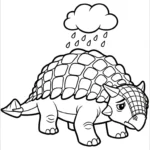 coloriage Ankylosaurus en ligne