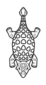 coloriage Ankylosaurus à imprimer pdf gratuit