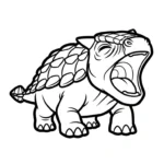 imprimer coloriage Ankylosaurus