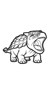 imprimer coloriage Ankylosaurus