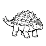 coloriage Ankylosaurus d