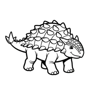 coloriage Ankylosaurus d