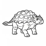 coloriage Ankylosaurus à imprimer pdf gratuit