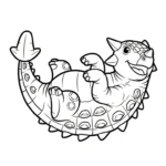 coloriage Ankylosaurus gratuit en ligne