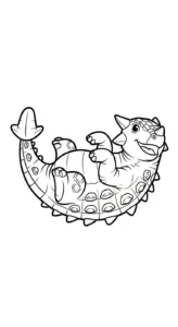 coloriage Ankylosaurus gratuit en ligne