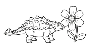 a imprimer coloriage Ankylosaurus gratuit