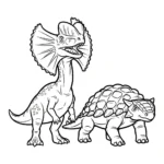 image pour coloriage Ankylosaurus enfant