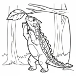 coloriage Ankylosaurus et dessin a imprimer
