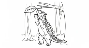coloriage Ankylosaurus et dessin a imprimer