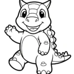 image pour coloriage Ankylosaurus enfant