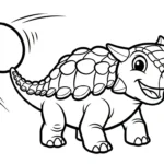 coloriage Ankylosaurus et dessin a imprimer