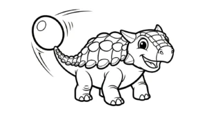 coloriage Ankylosaurus et dessin a imprimer