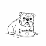 coloriage Bouledogue pour enfants à imprimer