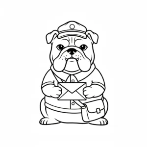 télécharger coloriage Bouledogue gratuit
