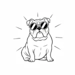 coloriage Bouledogue pour primaire