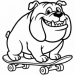 coloriage Bouledogue à imprimer pdf gratuit