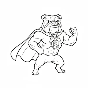 coloriage Bouledogue à imprimer pdf gratuit