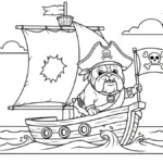 coloriage Bouledogue et decoupage