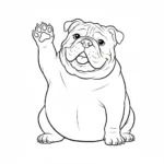 coloriage Bouledogue a dessiner et imprimer