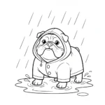 coloriage Bouledogue pour enfant de 4 ans