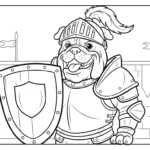 coloriage Bouledogue à imprimer pour enfants