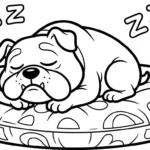coloriage Bouledogue pour enfants à télécharger
