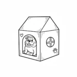 coloriage Bouledogue et dessin a imprimer