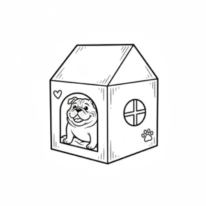 coloriage Bouledogue et dessin a imprimer