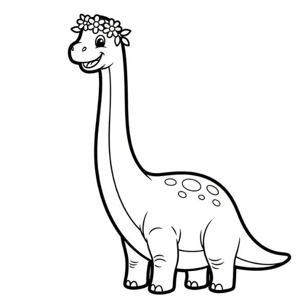 Tranh tô màu Brachiosaurus