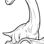 coloriage Brachiosaurus et decoupage