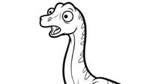 coloriage Brachiosaurus pour enfant de 7 ans