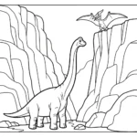 coloriage Brachiosaurus a dessiner en ligne
