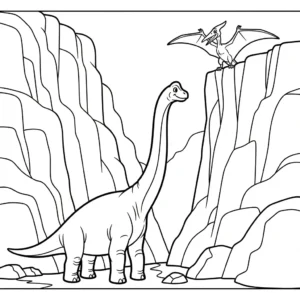 coloriage Brachiosaurus a dessiner en ligne