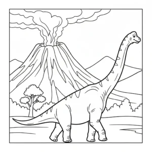 coloriage Brachiosaurus gratuit
