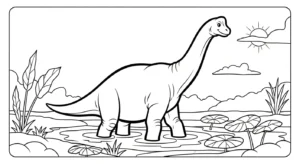 coloriage Brachiosaurus pour enfants