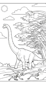 coloriage Brachiosaurus pour enfant gratuit