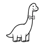 coloriage Brachiosaurus pour enfant de 6 ans