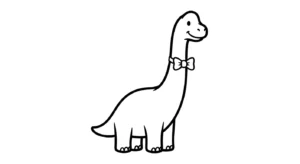 coloriage Brachiosaurus pour enfant de 6 ans