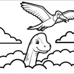 coloriage Brachiosaurus pour enfant a imprimer gratuit