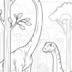 coloriage Brachiosaurus à imprimer gratuitement