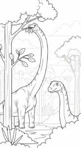 coloriage Brachiosaurus à imprimer gratuitement