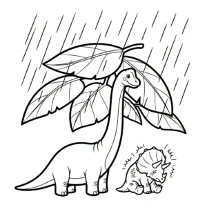 coloriage Brachiosaurus pour enfant de 5 ans