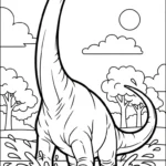 coloriage Brachiosaurus gratuit