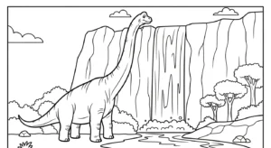 coloriage Brachiosaurus a imprimer