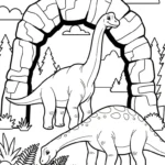 coloriage Brachiosaurus à imprimer a4