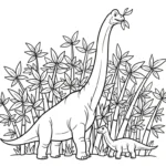 coloriage Brachiosaurus à imprimer pdf gratuit