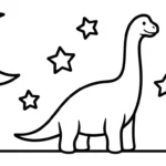 coloriage Brachiosaurus a colorier en ligne