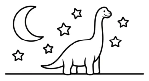 coloriage Brachiosaurus a colorier en ligne
