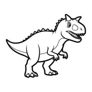 coloriage Carnotaurus à imprimer gratuitement pdf