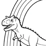 coloriage Carnotaurus gratuit à imprimer